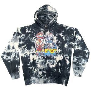 Zuni Horror Villains Mystery Machine Hoodie Tie-Dye Freddy Jason Chucky - S/M